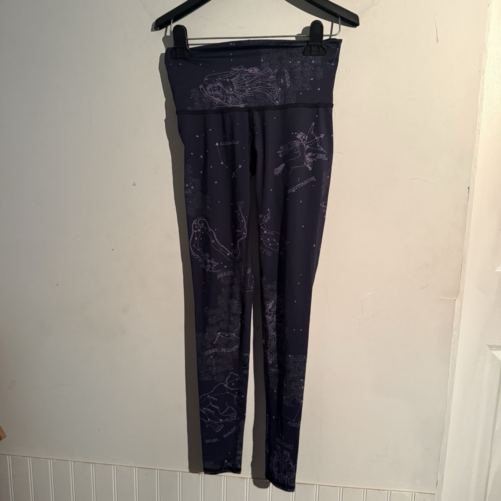 Teeki Constellation Stardust Hot Pants Astrology Yoga Leggings XS